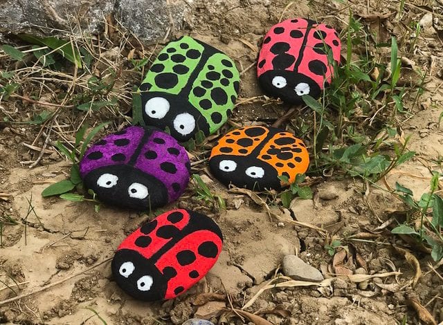 Rock Craft - Ladybird Pebbles Final Result