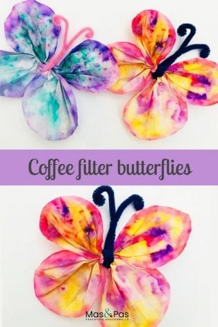 Coffee Filter Butterflies | Spring Butterfly Craft