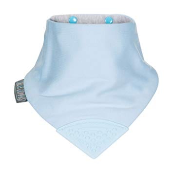 Dribble bib with plastic triangle end