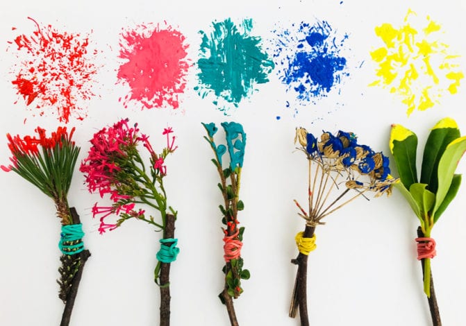 Fun toddler crafts mother natures paintbrushes