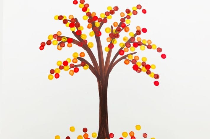 Pointillism Trees For Kids Fun Kids Painting Mas Pas