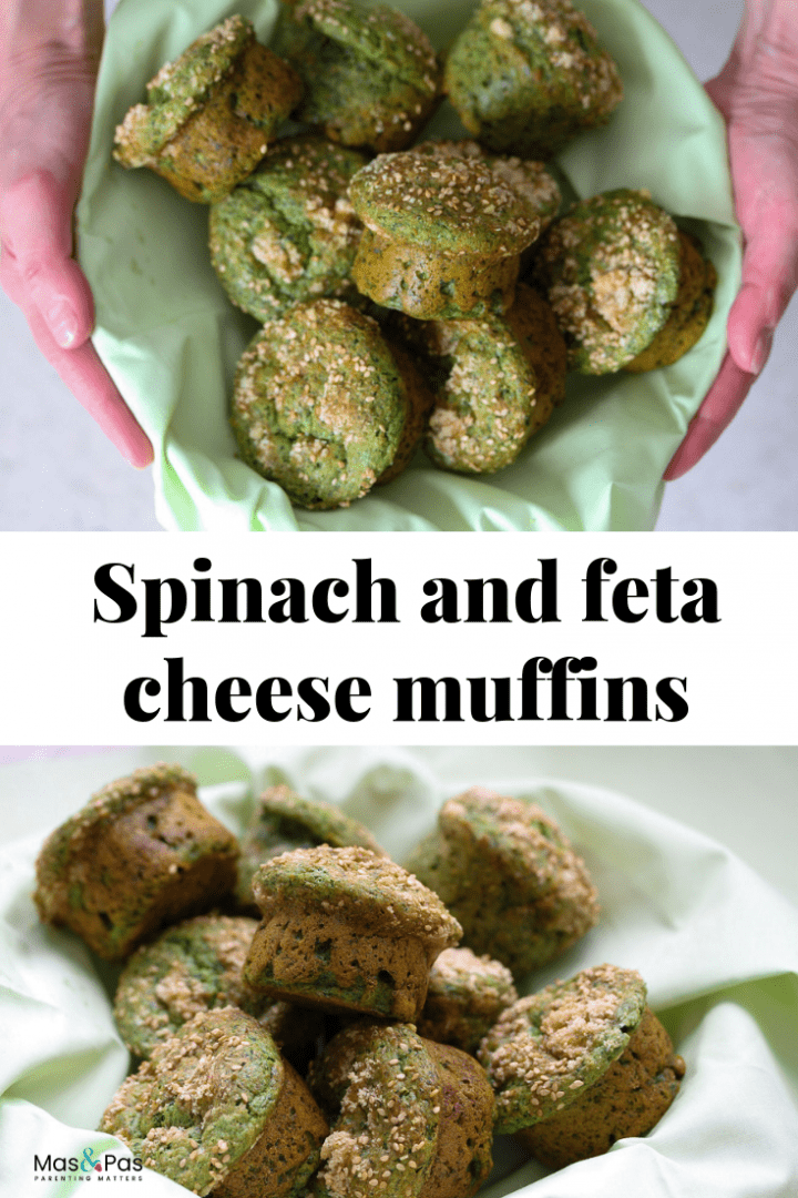 Feta cheese and spinach muffins - make this nutritious snack with these spinach and cheese muffins - tasty savoury muffins