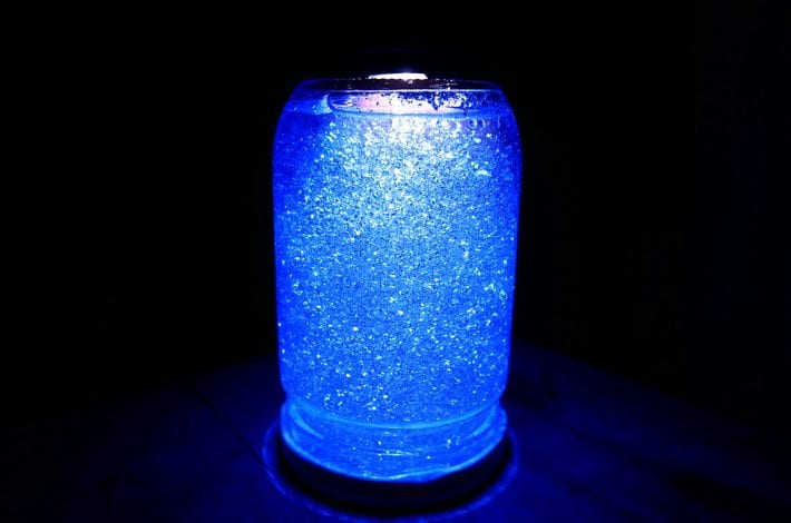 calming glitter jar