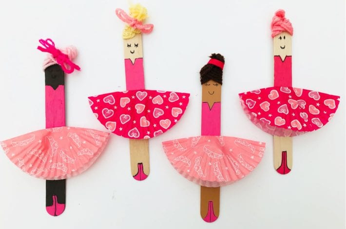 fun kids craft bun case ballerinas