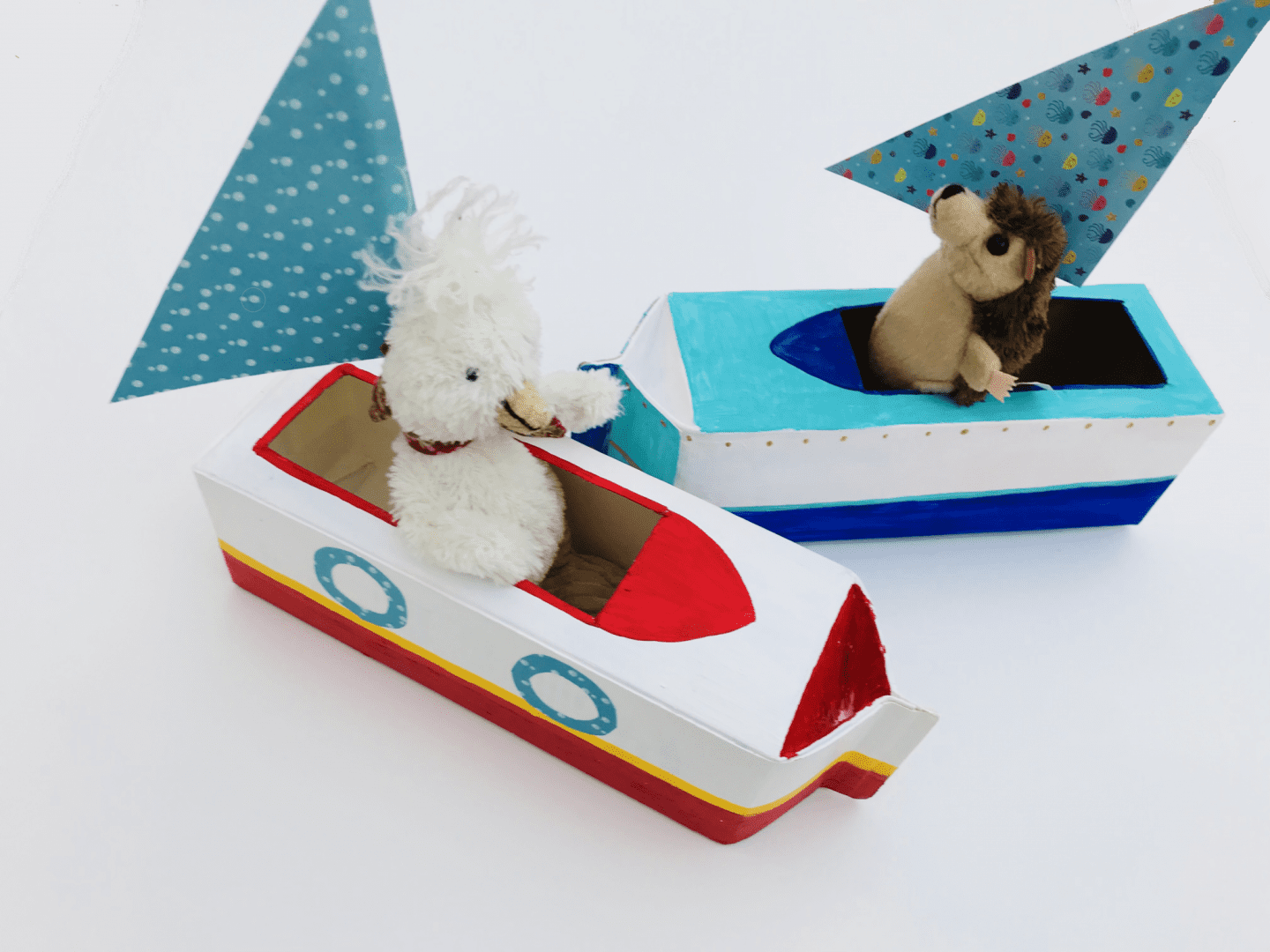 milk carton boats - bon voyage! - mas & pas