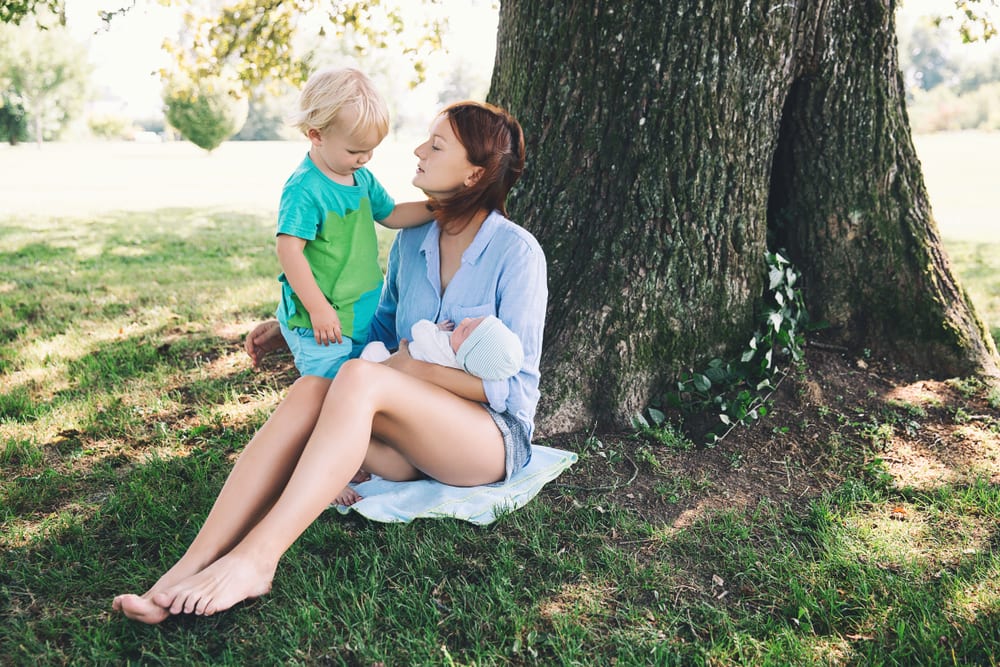 Second time round how to cope with a newborn AND a toddler