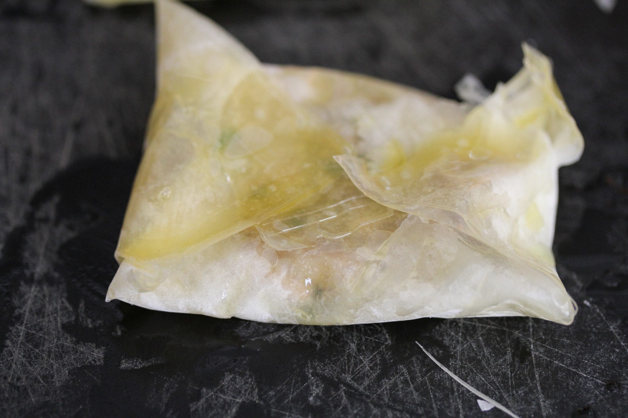 Chicken, leek, mushroom and spinach filo parcels MyKitchen