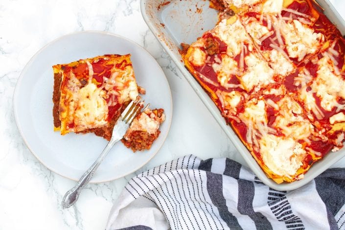 Lasagne - lasagna - beef lasagne - healthy family dinners