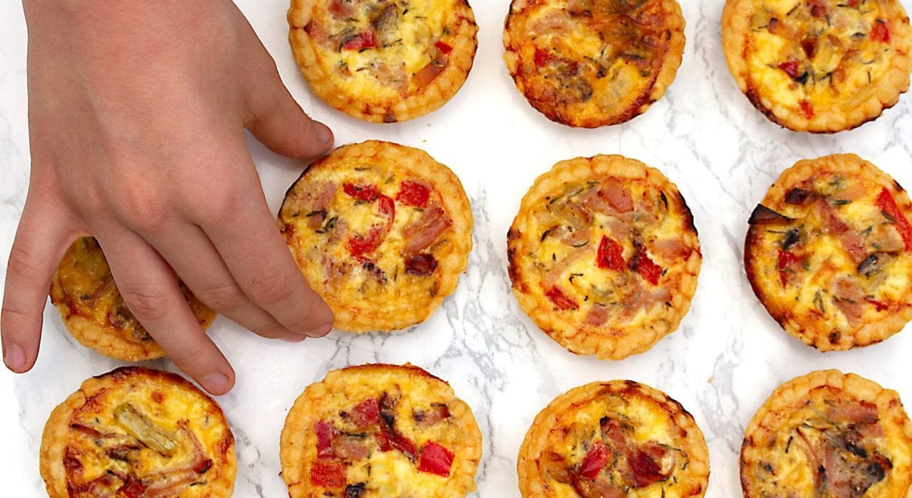 Quiche for kids - ham and cheese quiche - packed lunch recipes