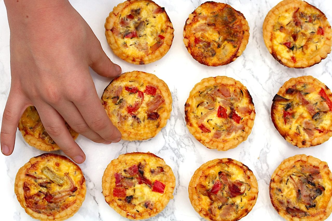 Quiche for kids - ham and cheese quiche - packed lunch recipes