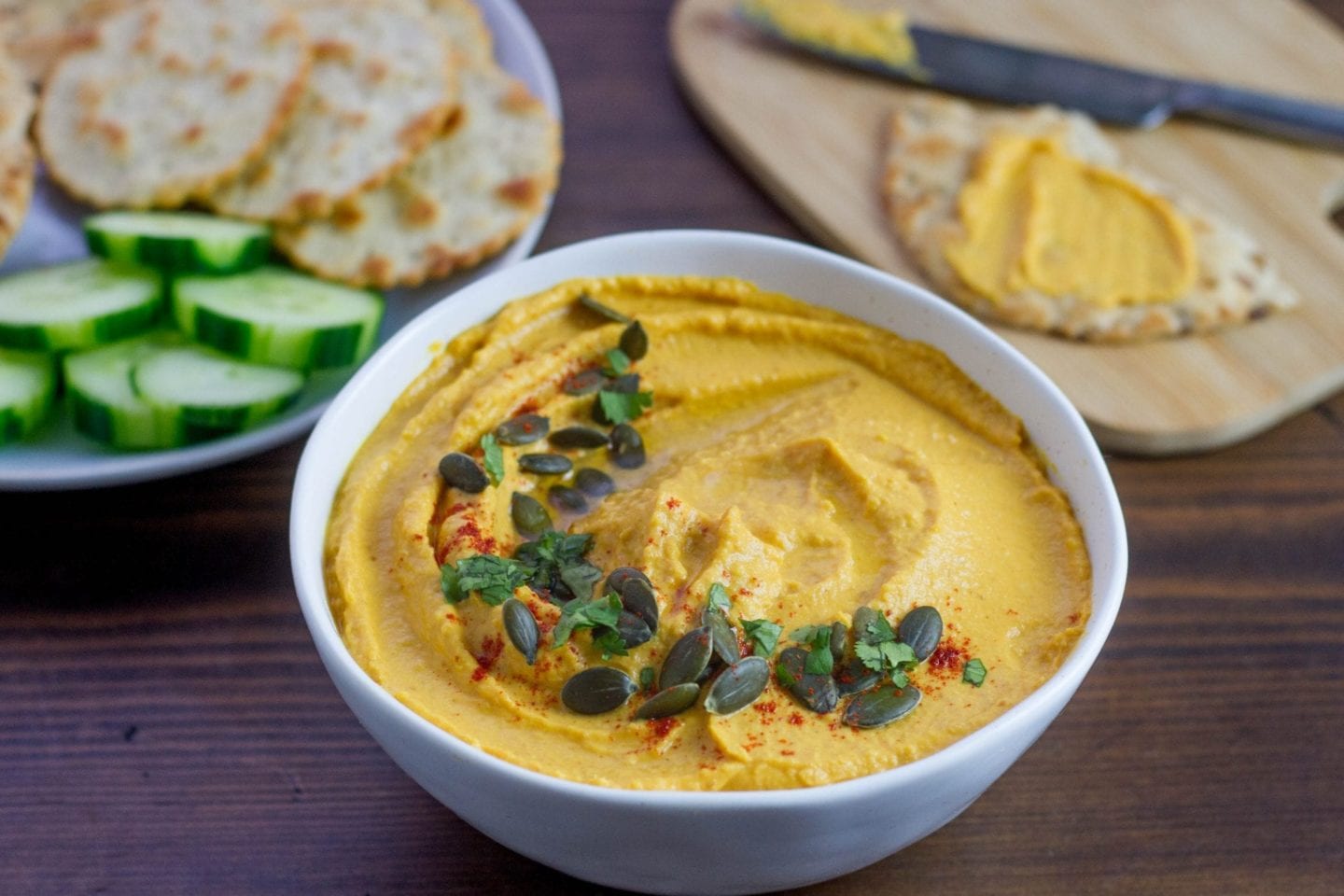 Sweet pumpkin hummus image