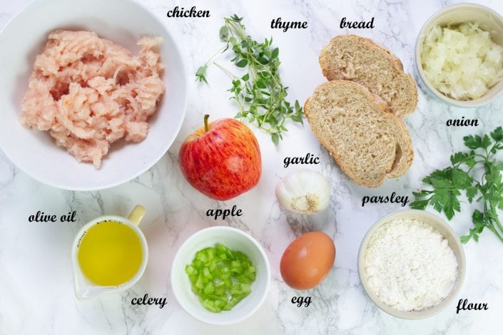 Chicken and apple meatballs - make these baked toddler meatballs for your next family dinner. Baked chicken and apple balls.