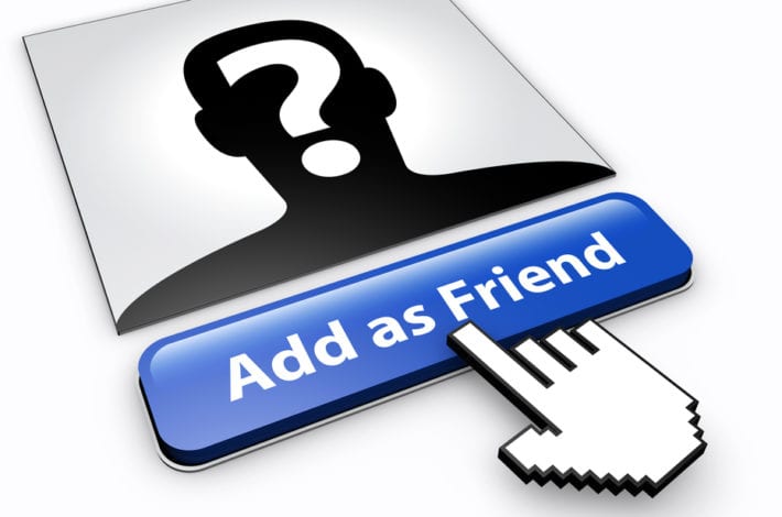 child safe online - child choosing friends on social media