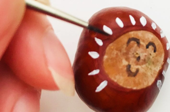 conker craft - cutest conker hedgehogs