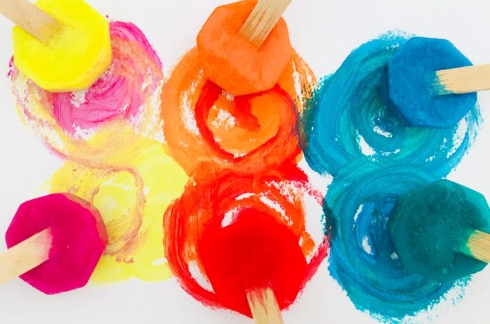 incredible ice paints - toddler craft (1)