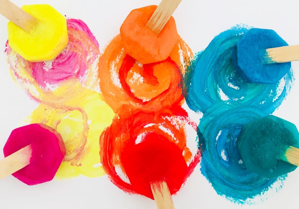 incredible ice paints - toddler craft (1)