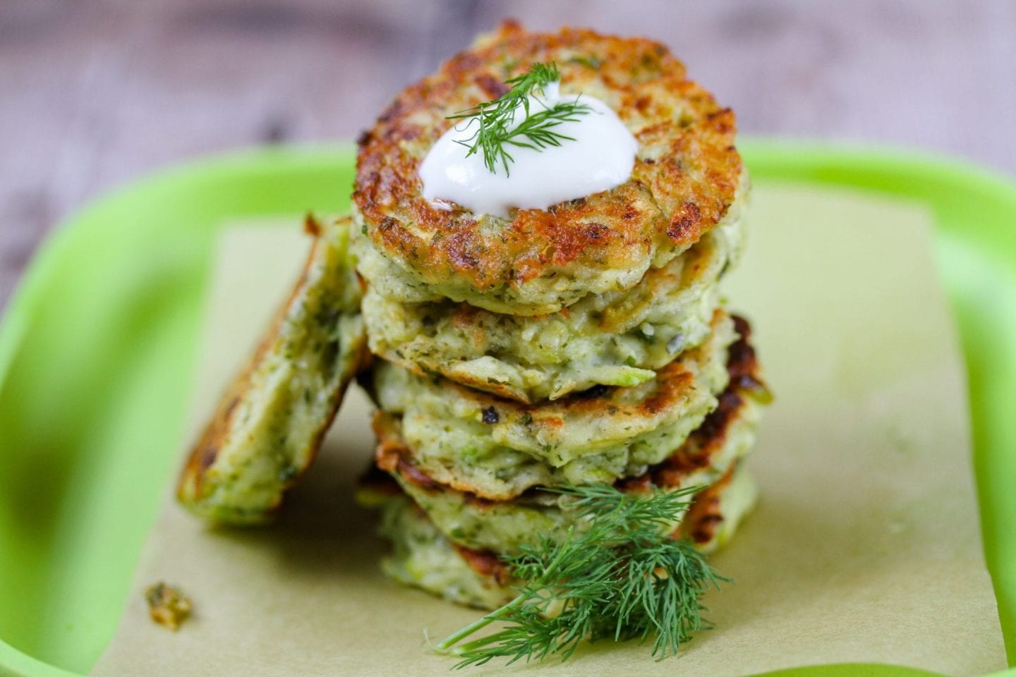 Kolokithokeftedes – Zucchini and Feta Cheese Fritters image