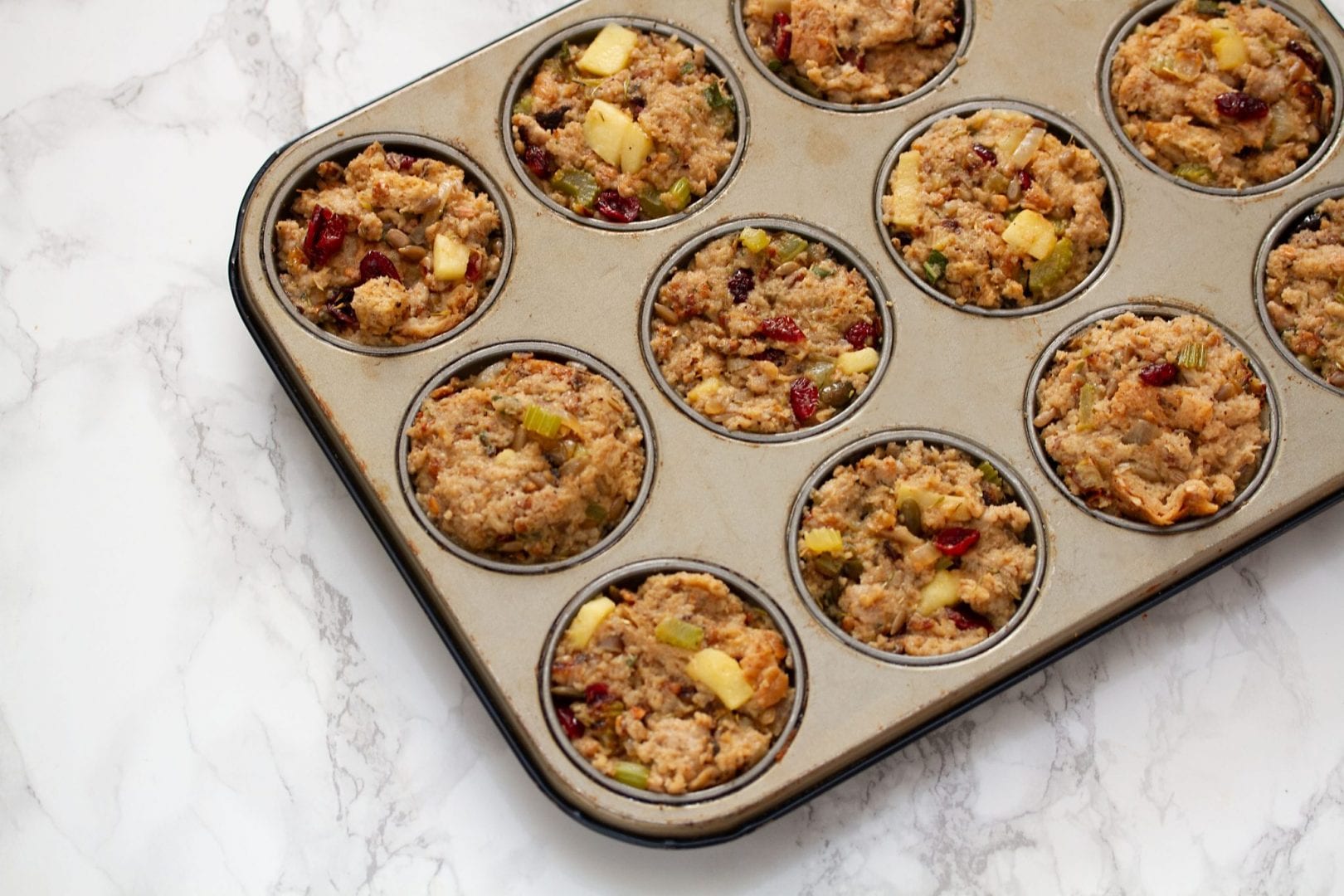 Stuffing recipes - Sausage and Apple Stuffing Muffins - Thanksgiving recipes - Christmas recipes