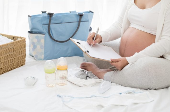 Newborn baby shopping list. baby arrives - preparing for baby - what to do before birth
