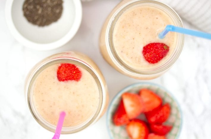 banana smoothies - kids smoothies - baby first foods - mango coconut and banana smoothies