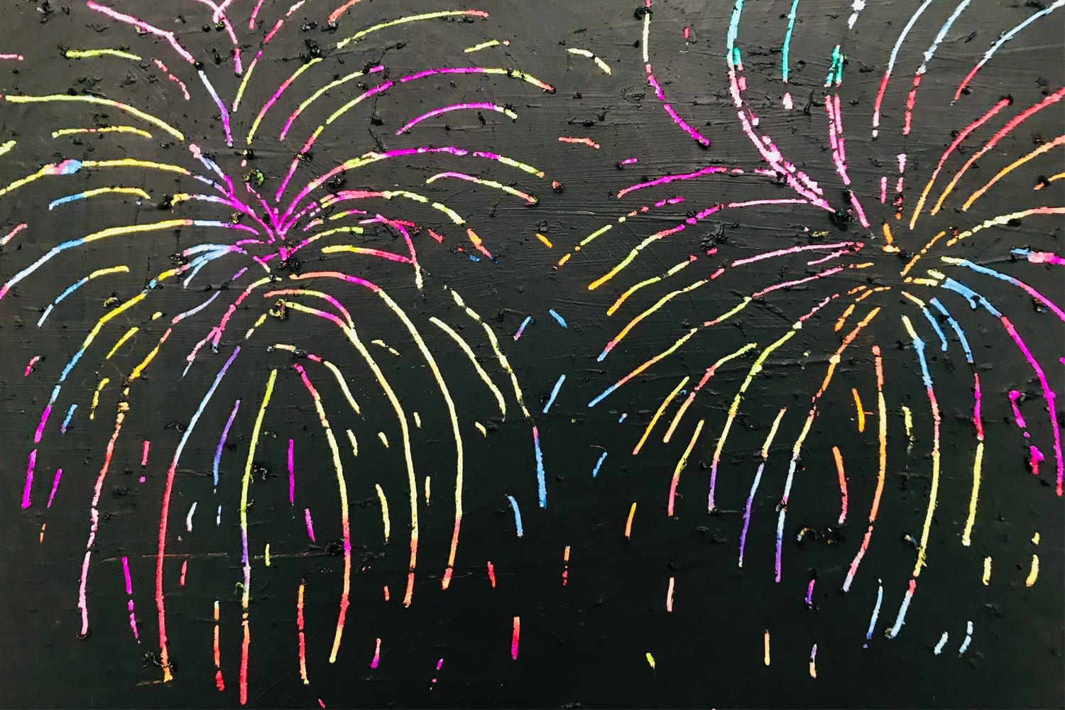 How To Paint Fireworks For Kids