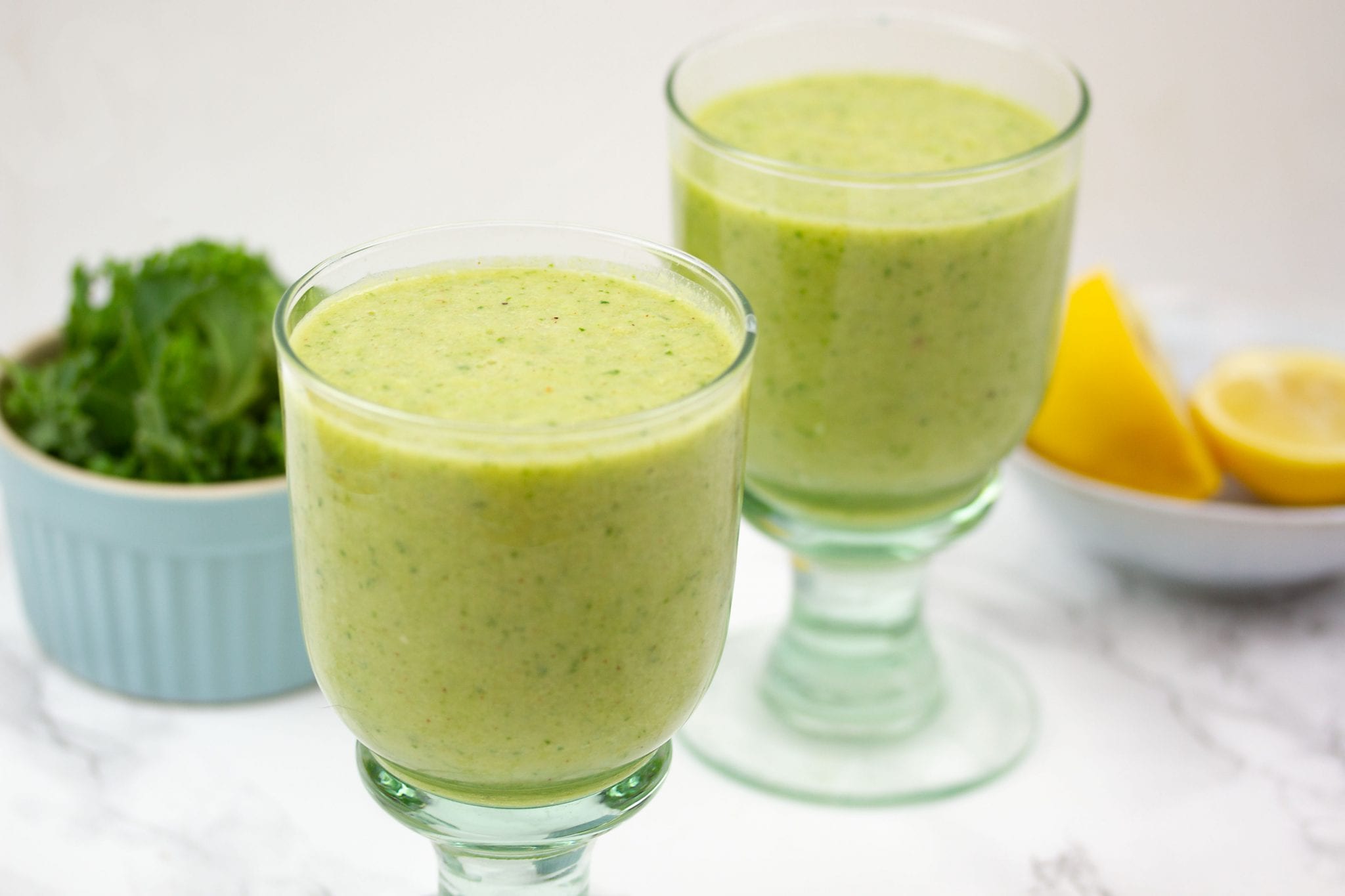 Kale, apple and cucumber healthy smoothies MyKitchen