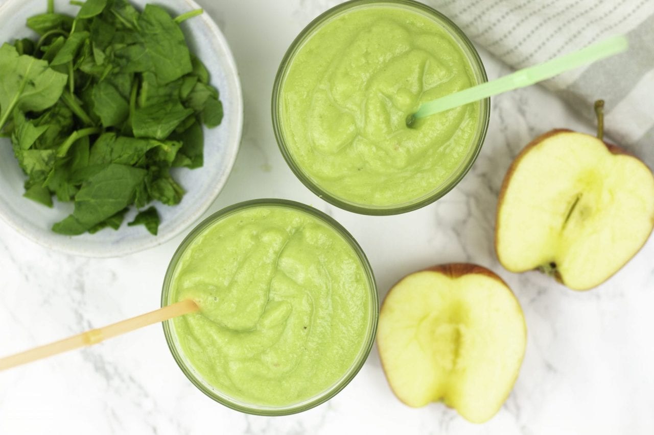 kids smoothies - avocado and apple smoothie - healthy smoothies