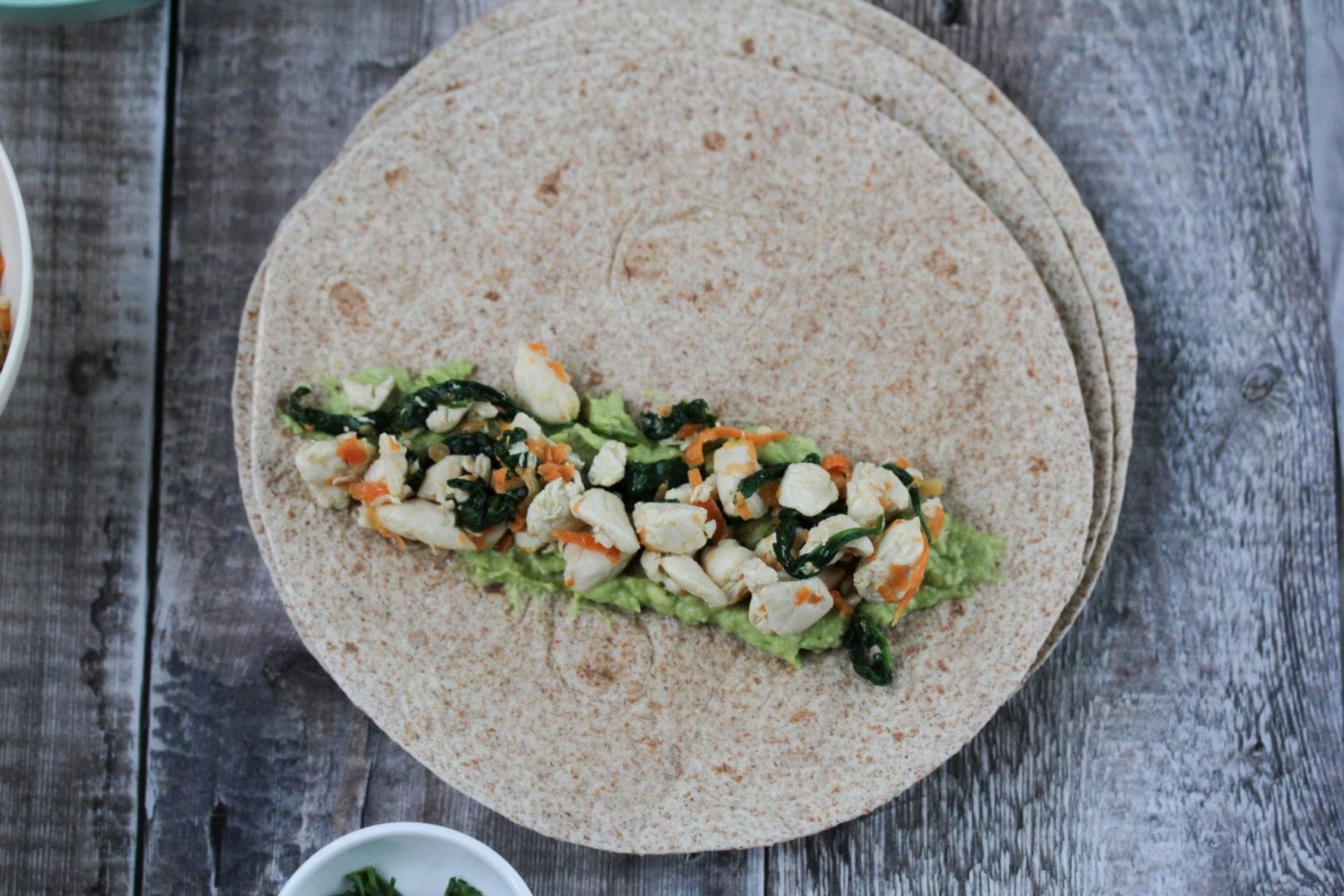 kids wraps - packed lunches - lunch box ideas - chicken wraps