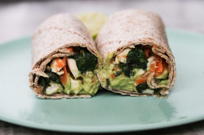 kids wraps - packed lunches - lunch box ideas - chicken wraps