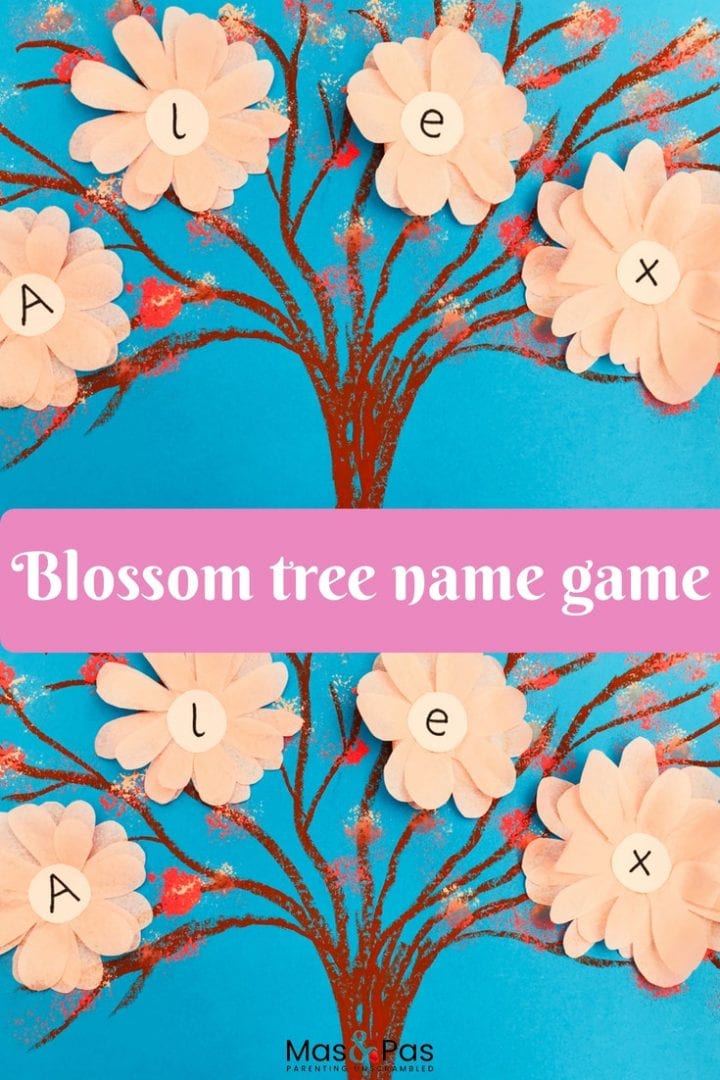 phonics tree craft with blossoms - learn the letters to spell your name with this fun letter craft