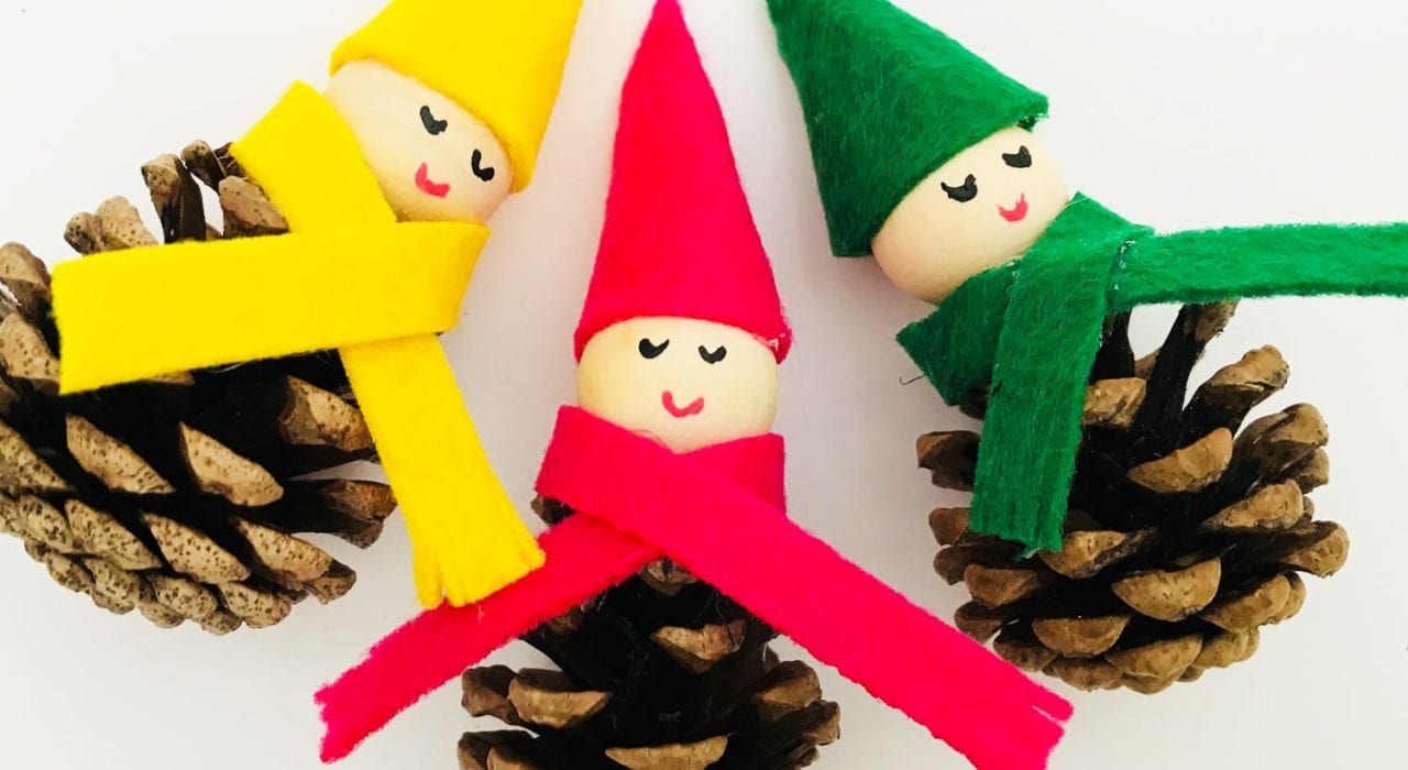 Pine cone elves - Arts & Crafts - Mas & Pas