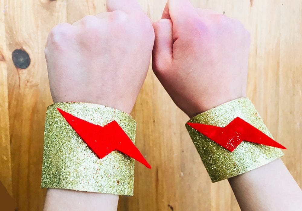 superhero cuffs - boys crafts