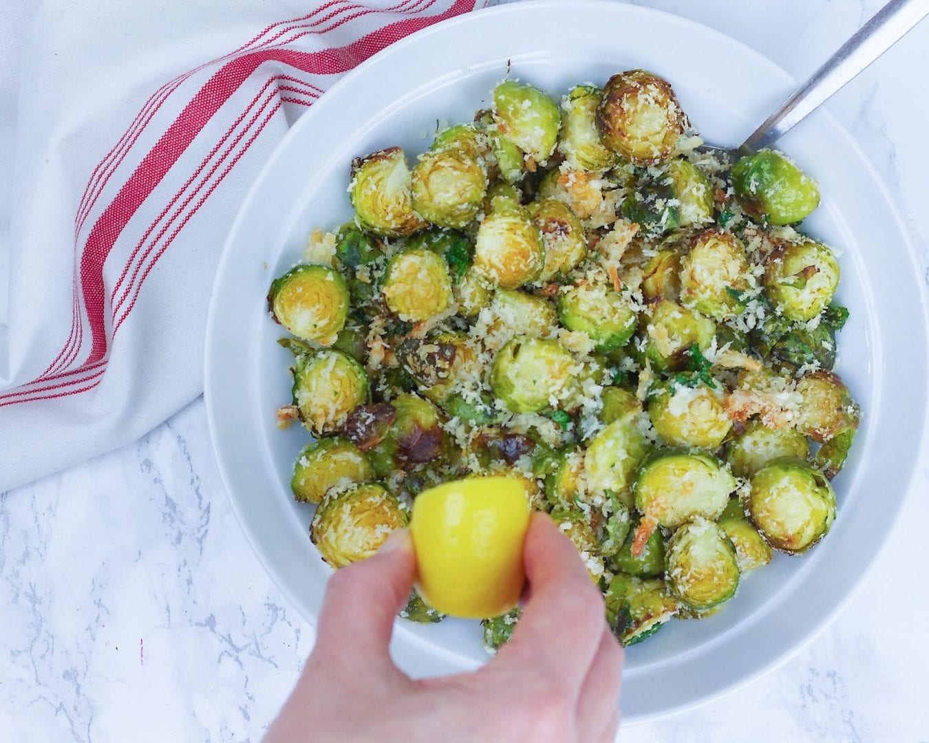 Brussels sprouts - a tasty brussel sprouts side dish for family dinners or Christmas lunch