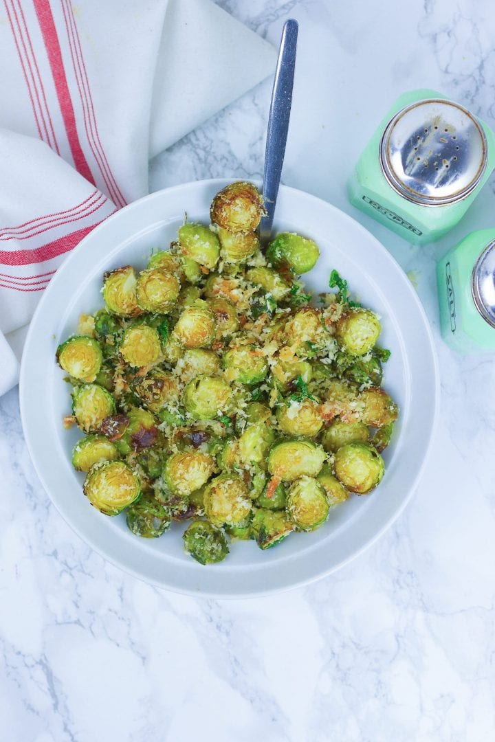 Brussels sprouts - a tasty brussel sprouts side dish for family dinners or Christmas lunch