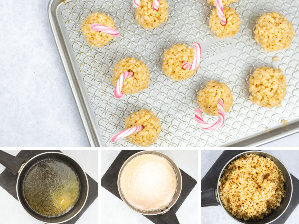 Rice Krispie treats - Christmas cake pops 