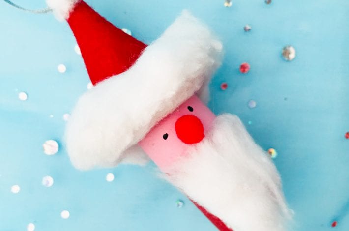 Santa craft - make these pretty santas into a santa bowling game