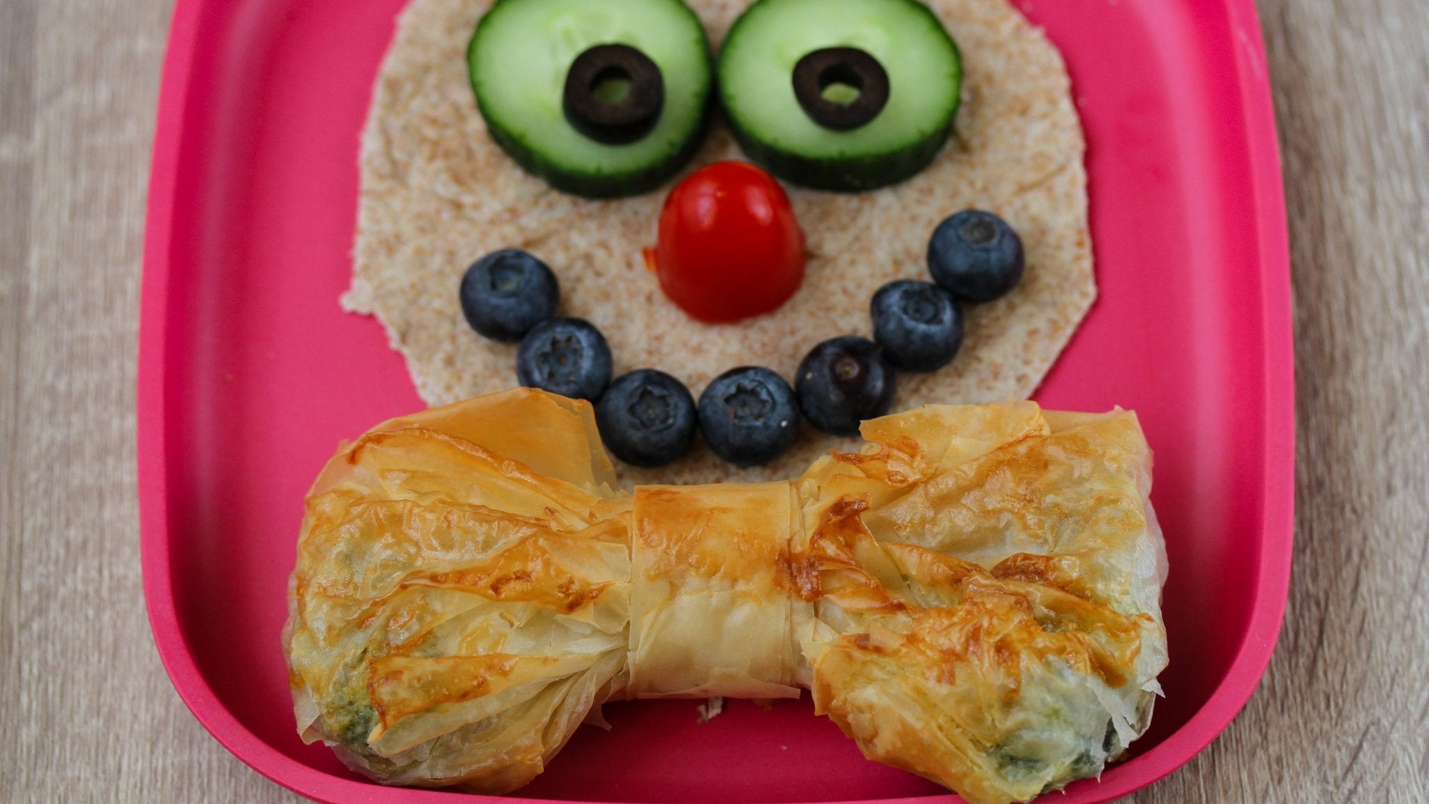 Spinach pie bow ties