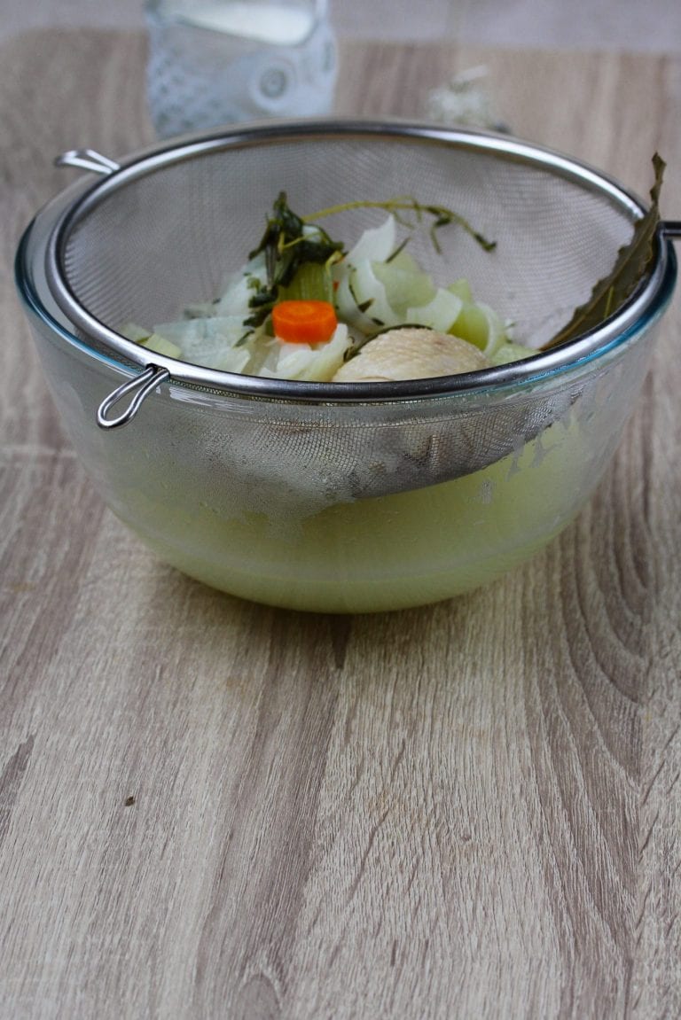 Baby chicken stock for baby gravy