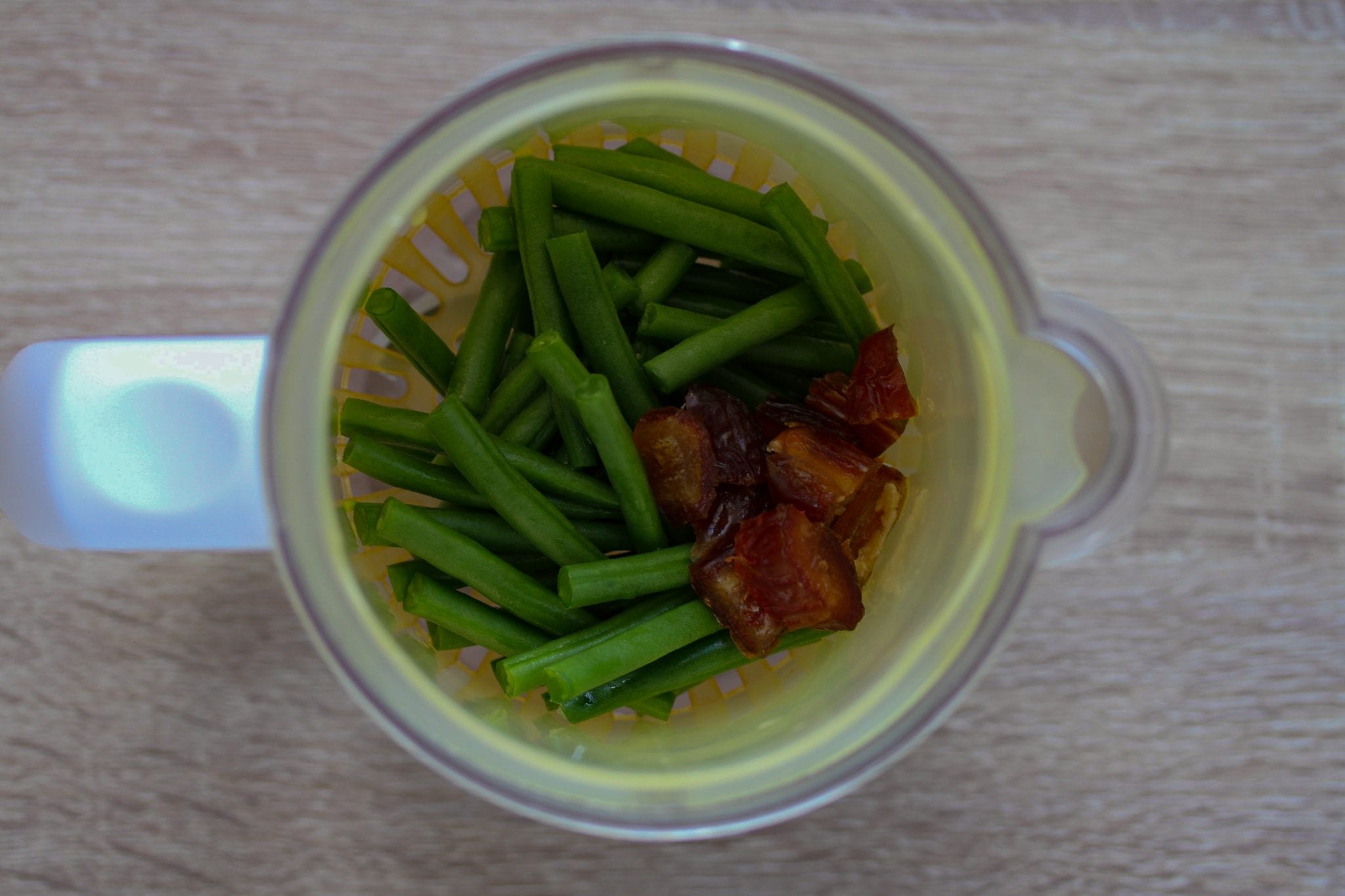 Pork, dates and green beans baby's first foods