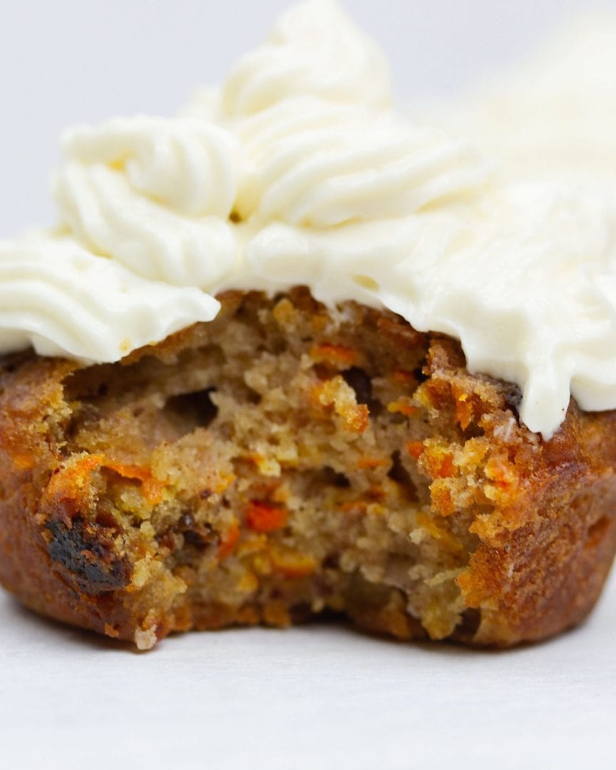 carrot cake - healthy carrot cake - carrot cake cupcakes - carrot cake