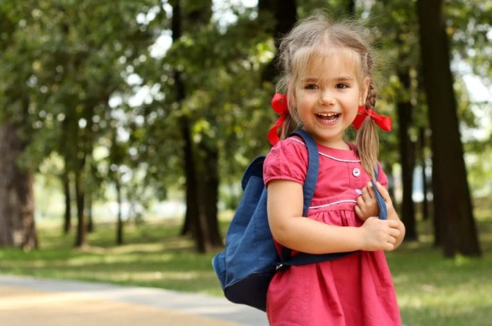 first day of school - letting child go - parenting