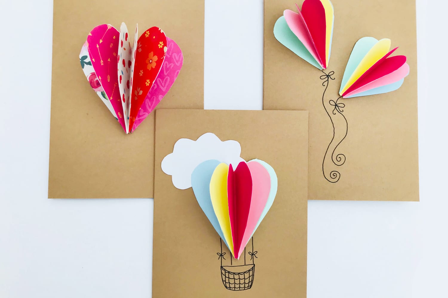 Heart cards - enjoy making these pop up 3D heart cards this valentines day