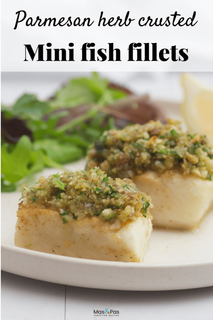 Herb crusted fish fillet - make these easy crispy Parmesan herb crusted haddock fillets for a healthy and tasty family dinner