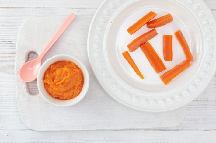 Carrot puree - try this great weaning dish for baby as a healthy and nutritious first food