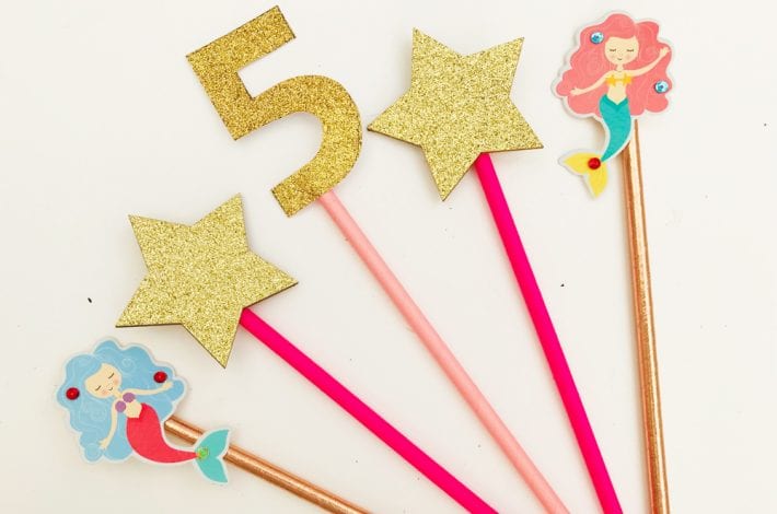 Girls party centrepieces - try these quick and easy kiddie party decorations for your little girls next birthday party