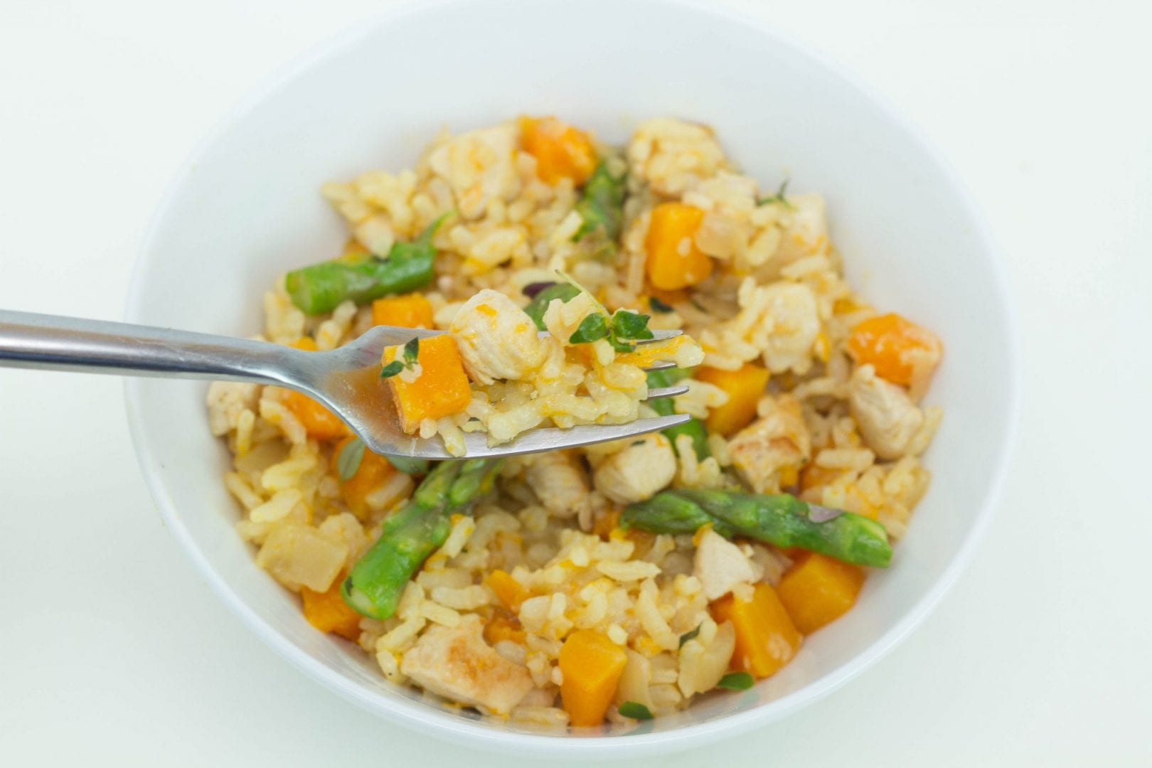 Leftover chicken risotto - turn leftover chicken into this tasty and delicious chicken risotto