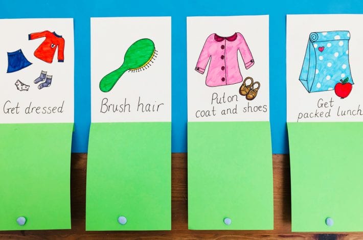 Morning Routine Chart For Kids Diy Crafts