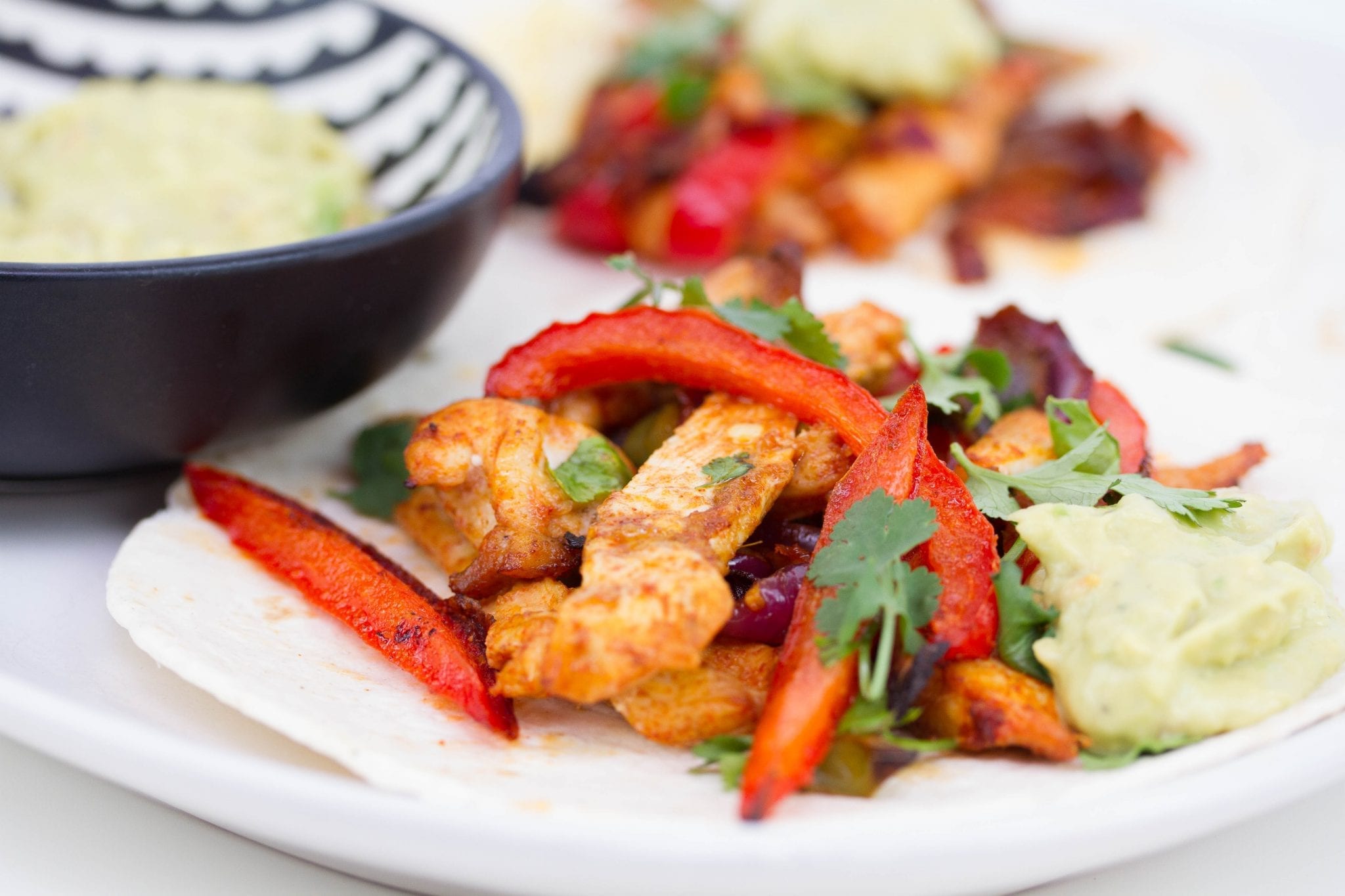 Easy oven chicken fajitas