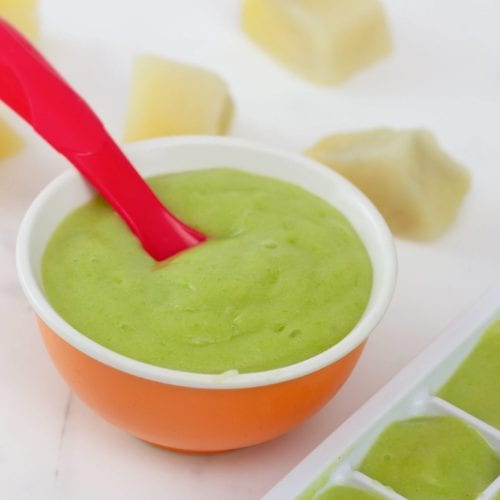 Pea puree for babies Weaning recipes