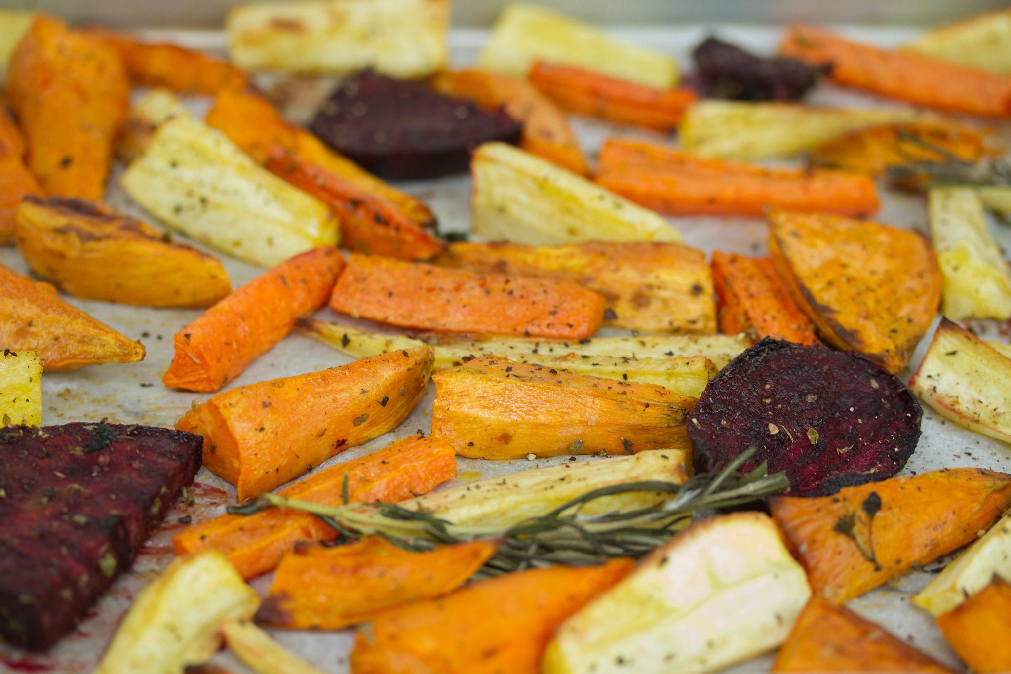 Roasted beetroot and root vegetables Family Dinners